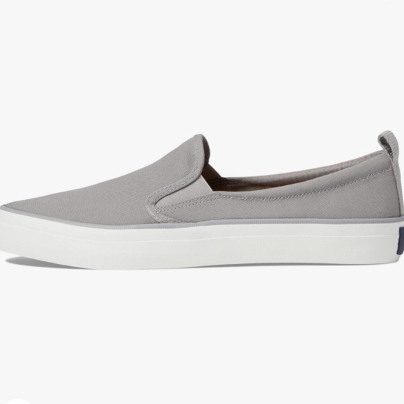Sperry slip on canvas grey size 6 NWOT - Picture 2 of 9